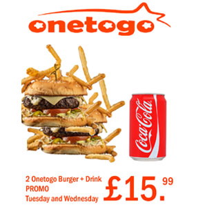 Onetogo Burger Promo